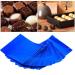 Tbest 100pcs/lot Stearic Acid Foil Candy Packaging Square Candy Chocolate Lollipop Aluminum Foil Wrappers Candy Foil Wrappers Candy Wraps 3x3 Inch Multicolor (Blue)
