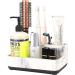 ZCCZ Marble Look Toothbrush Holder - Electric Toothpaste & Makeup Brush Stand - Bathroom Organizer with Removable Tablet - Buy Online on GoSupps.com