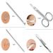 10set Eyebrow Grooming Set Eyebrow Tools Kit Eyelash Curler Eybrow Tweezer Shaper Scissor Earpick Acne Blackhead Neddle Kit - Buy Online on GoSupps.com