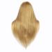 26 Mannequin Head with 50% Real Brown Hair | Long Straight Synthetic Hair | Cosmetology Training Head Doll with Clamp Stand | No Makeup 27 - Buy Online on GoSupps.com
