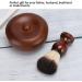 Agate Razor Brush Set for Men | 2-Piece Beard & Shaving Tool Kit | Wooden Shell & Foam Cleaner | Premium Shaving Accessories - Buy Online on GoSupps.com