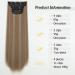 YDDM 24-Inch Clip-In Hair Extensions - Smooth Realistic Synthetic Hair - 4pcs Full Head - Affordable & Easy to Use for Women - Buy Online on GoSupps.com