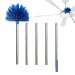 Cobweb Duster with Extension - Sturdy Extendable Spider Web Brush with Long - Spider Web Remover for Cleaning Ceiling Fan High Ceiling Blinds Furniture & Cars Siopob