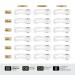 Reusable Eyebrow Stencils - 18 Count Kit for Perfect Brow Shaping - Parallel Products - Buy Online on GoSupps.com