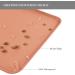 Reopet Silicone Pet Feed Mats - Waterproof Dog & Cat Mats with Elevated Edges - 60x40 cm in Light Salmon - Perfect for Mess-Free Feeding! - Buy Online on GoSupps.com