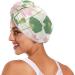 Lotus Flower Leaf Hair Towel 2 Pack | Super Absorbent Quick Dry Hair Turbans for Women & Girls - Buy Online on GoSupps.com
