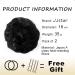 JJstar 2PCS Curly Fake Hair Buns Donut Tousled Updo - Jet Black - Buy Online on GoSupps.com