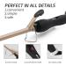 Curling Iron 1/2 Inch Ceramic Barrel Hair Curler for Long & Short Hair - Small Curling Wand with Glove (Golden) - Pack of 1 - Buy Online on GoSupps.com
