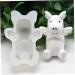 OUNONA Candle Molds Clay Molds Animal Silicone Candy Candle Decor Cake Pops Mold Non-Stick Mold Silicone Ice Cube Molds Ice Block Mold Chocolate Molds DIY Dessert Mold Piggy Biscuit 3D - Buy Online on GoSupps.com