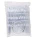 Beauticom Clear Plastic 3 Tier False Nail Tip Sticks Chart Fan - 50 Pieces | Metal Ring Holder for Nail Polish Swatch | Nail Art Design Display Tool - Buy Online on GoSupps.com