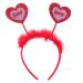 Amosfun 1pc Valentine's Day Headband Valentines Head Bopper Fancy Dress Headband Love Heart Sequin Headband Valentines Love Headpiece Alien Headband Wedding Party Supplies Miss Gritbo