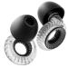 Concert Ear Plugs Yawsoy High Fidelity Noise Cancelling Ear Plugs Reusable Ear Plugs for Musicians Raves Focus and Sleep 20dB Noise Reduction & Hearing Protection 6 Pair Ear Tips in S/M/L(Clear)
