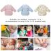 Vicloon Waterproof Baby Bibs with Long Sleeves for 6-12 Months - Perfect for Food Art & Crafts - Beige - Buy Online on GoSupps.com