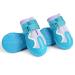 MOKCCI Truelove Dog Boots Waterproof with Reflective Straps for Small Medium Large Dogs 1#(4 Pack) Purple