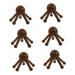 Gleavi 6 STK Massage device with five claws hair scalp washer Hand -led head massage devices Face spider spider massage comb trigger back scrollrad spa wenge