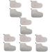 Housoutil 6 Pairs Wax Warm Foot Cover Paraffin Bath Liners Wax Bath Grooming Glove Foot Spa Covers Skull Stationary Convenient Wax Foot Cover Paraffin Booties Pedal Mittens Cotton 28X20X0.9CMx6pcs Greyx6pcs