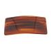 Caravan Large Classic Rectangle Automatic Barrette In Gold Betty Fashion Color Full Square Size
