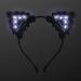 Black Lace Light Up Kitty Cat Ears Headband - White LEDs - Buy Online on GoSupps.com