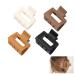 Small Claw Clips 4Pcs 1.6" Matte Small Hair Claw Clips for Women and Girls Nonslip Square Hair Claws for Fine/Medium/Thick Hair Stylish & Durable Hair Accessories - Assorted Warmer Colors