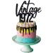 Vintage 1972 50th Birthday Cake Topper, Funny 50 and Fabulous Decoration, Handmade - Black - Buy Online on GoSupps.com