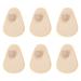 6 Pieces Hammer Toe Straightener Toe Splint Toe Regulator Hammer For Crooked Toes Hammer Toes And Overlapping Toes Nail Spa (Khaki One Size) One Size Khaki