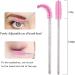 XPP Disposable Eyelash Brushes 100PCS Eye Brow Spoolie Mascara Wands (Crystal Pink) - Makeup Tools - Buy Online on GoSupps.com