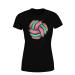 Volleyball Red Women's T-Shirt Training Beach Volleyball Sports T-Shirt Gift Idea S Black