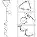 Balacoo Pet Stake Spiral Tie-Out Pet Supply Stake Dog Leash Anchor Stakes with Spiral Shape Suitable for Outdoor Yard and Camping Small Medium and Large Pets - Buy Online on GoSupps.com