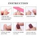 Aksod Pink Gradient Press on Nails with Butterfly Glitter Long Square Coffin False Nails for Women and Girls - Buy Online on GoSupps.com