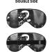 Black White Music Note Print Eye Mask | Unisex Soft Light-Blocking Sleeping Mask | Comfortable Sleep Aid - Buy Online on GoSupps.com