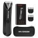 Body Hair Trimmer for Men IPX7 Waterproof Pubic & Groin Hair Trimmer- Electric Ball Shaver with LED Light Ceramic Blade USB Rechargeable & Travel Pouch