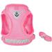 Femax Dog Harness & Linen Set - Soft Mesh Padded Reflective Adjustable for Walking & Training - XL (Chest 47-52 cm) - Pink - Perfect for Dogs & Cats - Buy Online on GoSupps.com