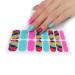 Pattern Semi Cured Gel Nail Polish Strips Full Nail Wraps Nail Polish Stickers Self-Ashesive Nail Art Nail Polish Strips for Women Valentines Day Ze0098