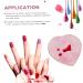 Buy 2pcs Palette Nail Color Mixing Plates - Manicure & DIY Nail Art Tray | Assorted Colors 8.5x8.3cm - International Shipping Available - Buy Online on GoSupps.com