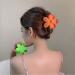 Big Flower Hair Clips for Women Girls - 3 Inch Large Hair Claw Clips for Thick Hair - Non Slip Fashion Barrettes - Pack of 6 Colors - Buy Online on GoSupps.com