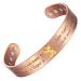 Enermagix copper magnet hardship bands for men and women 99.9 % solid copper magnetic cuff bangle with strong magnets copper