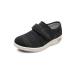 DENACARE Women's Wide Width Shoes with Adjustable Closure Lightweight for Diabetic Edema Plantar Fasciitis Bunions Arthritis Swollen Feet-SW3 Black/Grey