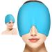 ACWOO Migraine Relief Cap - Reusable Cold Hot Therapy for Chronic Migraine, Tension Headache & Stress - Single-Sided Gel Ice Hot Head Wrap for Sinus Relief - Blue - Buy Online on GoSupps.com