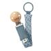 BIBS Paci Braid. Pacifier String. Organic Cotton. Danish Design  OneSize (0-36 Months)  Petrol/Baby Blue Petrol / Baby Blue