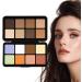 Veasbuu Concealer palette face cosmetic palette 16color makeup palette waterproof contouring palette sculpting and highlighting palette cream contour palette makeup concealment palette - Buy Online on GoSupps.com