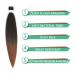 8 Bundles - 24 Inch Ombre Brown Pre-stretched Braiding Hair | Yaki Straight EZ Braids | Hot Water Setting & Professional Soft Synthetic Hair Extensions - Buy Online on GoSupps.com