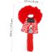 FRCOLOR 6 Pairs New Year Headdress Hair Scrunchies Elastic Hair Rope Red Ponytail Holder Hair Elastic Bracelet Ribbon Bands Kid Hair Ties Tassel Hair Rope Hair Ring Miss Zinc Alloy Girl - Buy Online on GoSupps.com