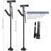 Collapsible Telescopic Cane with LED Lights Side Handle Walking Trusty Sticks Multifunction Four-Legged Support Elder Crutches for The Elderly Interesting - Buy Online on GoSupps.com