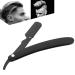 Men's Folding Razor - Classic Manual Straight Edge Hairdressing Tool | Professional Stainless Steel (Black) - Buy Online on GoSupps.com