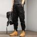 GUOBIOZIY Men's Casual Joggers Sweatpants with Pockets | Elastic Drawstring | Workout Sweatpants - Black (Medium) - Buy Online on GoSupps.com