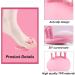 Women's Pink Toe Separators for Overlapping Toes & Bunion Corrector - Plantar Fasciitis Relief & Thin Leg Exerciser - 1 Pink Pair - Buy Online on GoSupps.com
