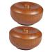 Minkissy 2 piece of razor cup shaving butter for men wood shaving cup wood bowl men shave kits for men shaving brushes for men wood foam bowl fine wet shake bowl man wooden cup 9.7x9.7 cmx2pcs brown 2 pieces