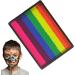  G n rique Face Art Palette - Carnival Makeup Kit Water-Based Color Tray | Rainbow Block Festival Paint Set Skin Decoration Sampler Light Shade Stack - Buy Online on GoSupps.com