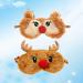 Healifty Reindeer Shaped Plush Sleeping Mask - 2Pcs Cute Animal Blindfold for Girls and Women - Buy Online on GoSupps.com
