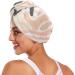 Super Absorbent Pink Beige Grey Hair Towels - Quick Drying Turbans 2 Pack for Women & Girls - Buy Online on GoSupps.com